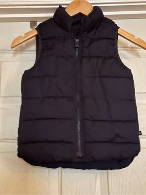GAP Black Quilted Puffer Vest for Kids